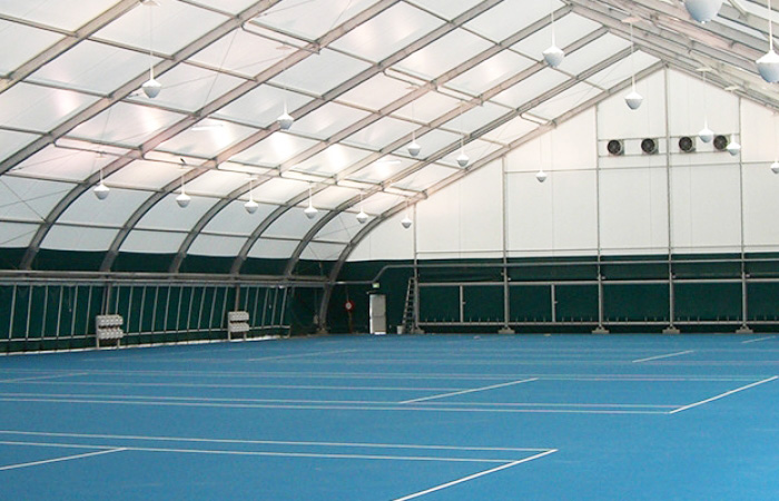 indoor sports structures by Allsite Structure Rentals