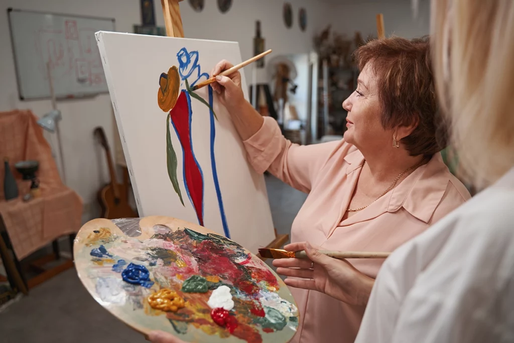 Art therapy for caregivers