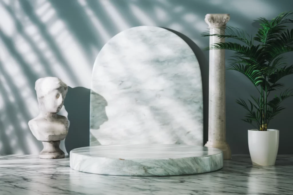 how to clean marble statue