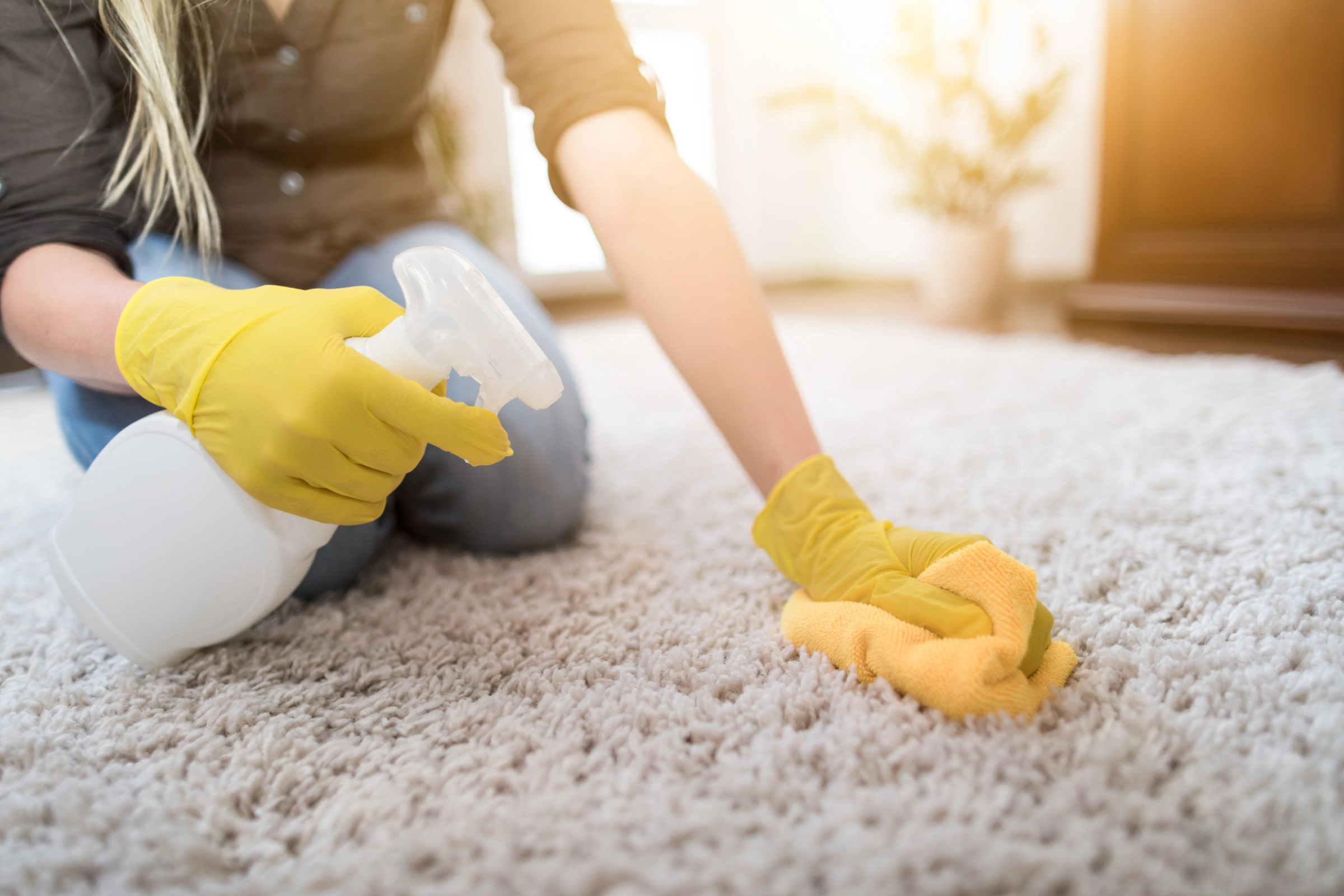 how to clean nylon carpet spots